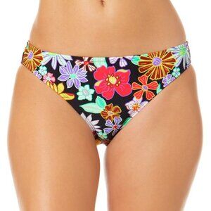 Juniors Womens Floral Print Hipster Swim Bottom Separates Size M
